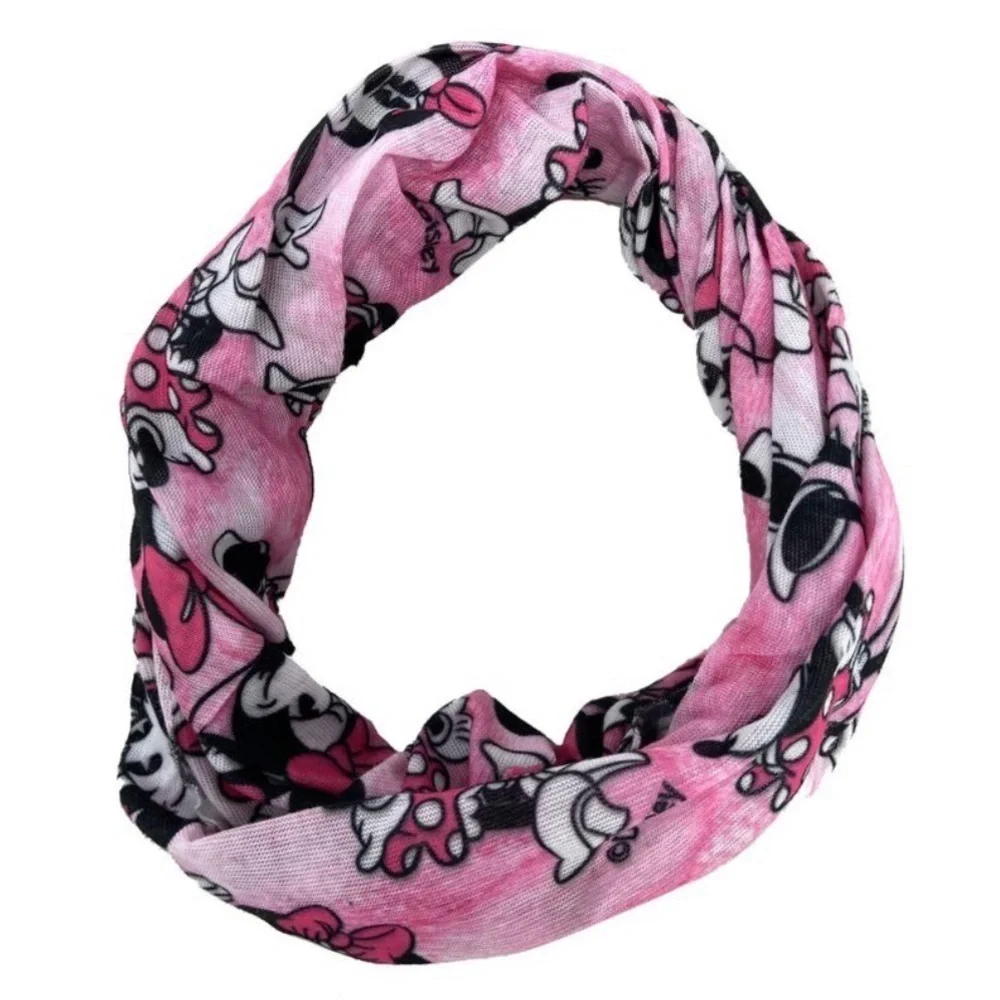 Disney Minnie Mouse Print Neck Gaiter Wrap Girls Barbie Pink Age 3+
